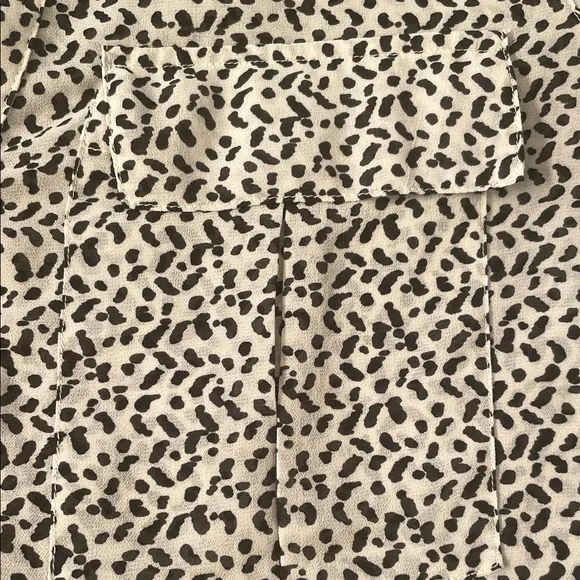 GAP Black and Cream Patterned Blouse short OR long sleeve - Picture 4 of 13